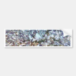 Frühlingsanhänger Blossom Pointillism Kunstwerk Autoaufkleber