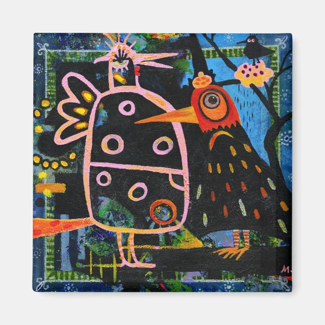 Frühlingsbasar Magnet (Vorne)