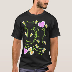 Frühlingsbeginn Retro Katzen Kätzchen Kinder T-Shirt