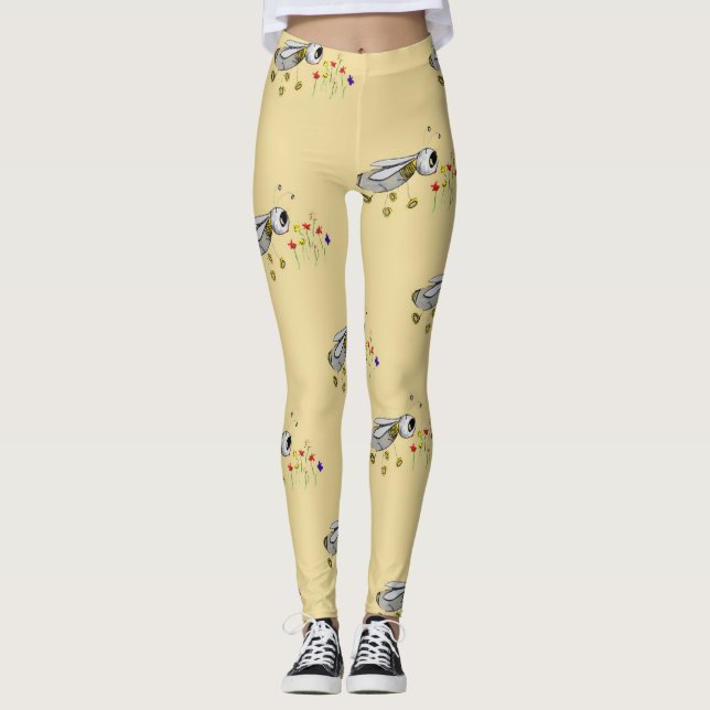 Frühlingsbienen wie leggings (Vorderseite)