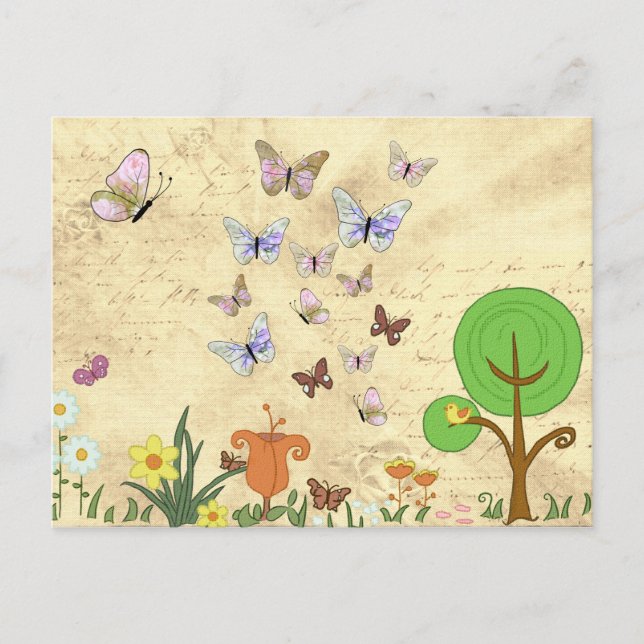 Frühlingsbild Postkarte (Vorderseite)