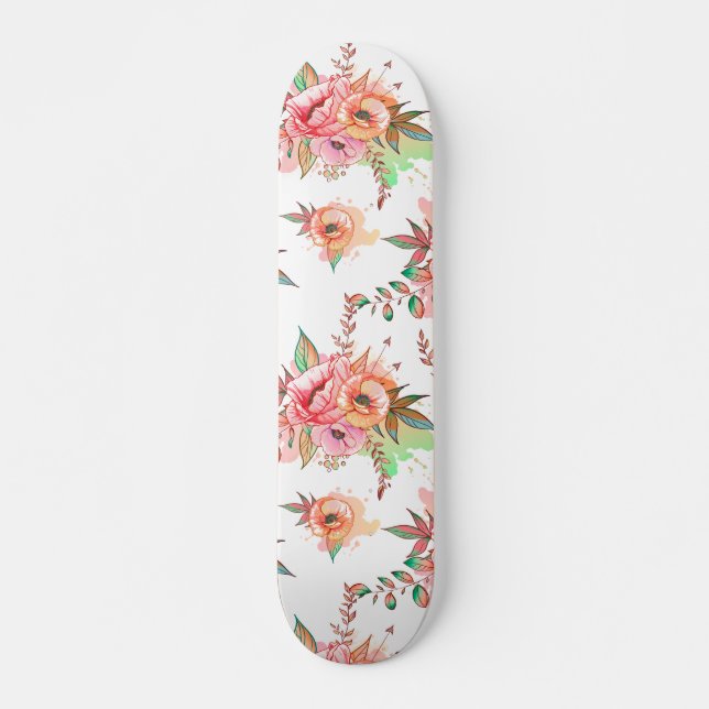Frühlingsblume Skateboard (Vorne)