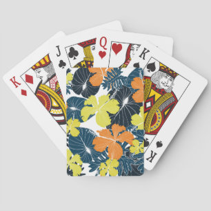 Frühlingsblume: Vintage Blütentextur Spielkarten