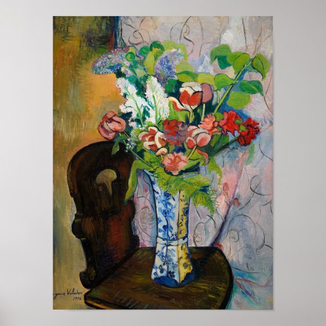Frühlingsblumen, 1928 von Suzanne Valadon Poster (Vorne)