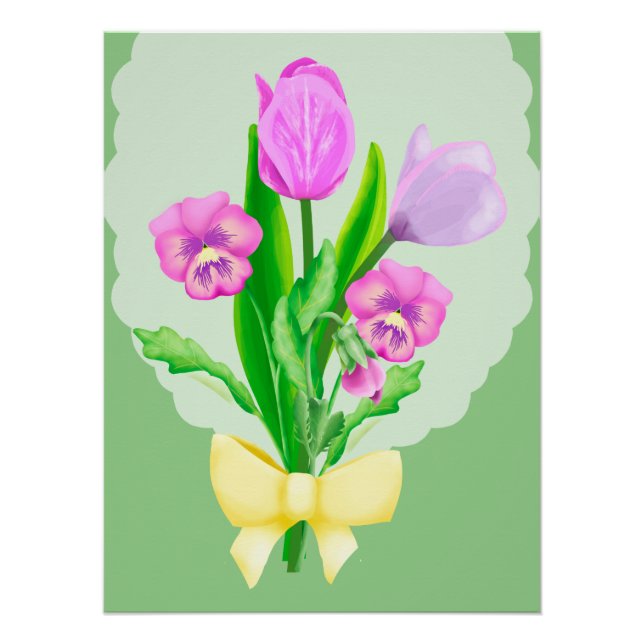 Frühlingsblumen 2 poster (Vorderseite)