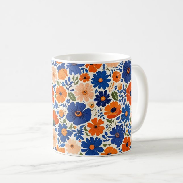Frühlingsblumen. Anemone Kaffeetasse (VorderseiteRechts)