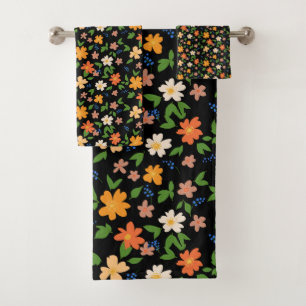 Frühlingsblumen Badhandtuch Set