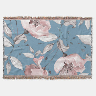 Frühlingsblumen, Blätter, nahtloses Design Decke