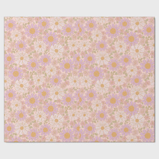 Frühlingsblumen Boho-Geschenkpapier Geschenkpapier