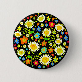 Frühlingsblumen Button
