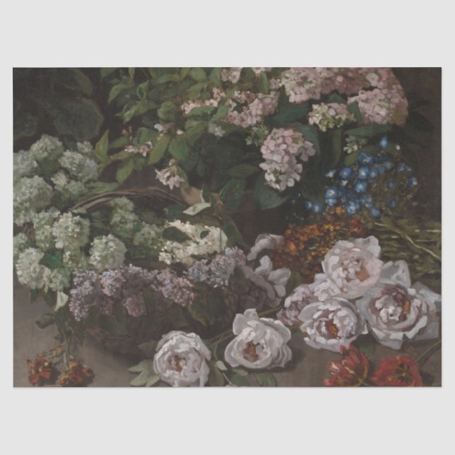 Frühlingsblumen - Claude Monet Seidenpapier (Vorderseite)