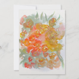 Frühlingsblumen Dankeskarte