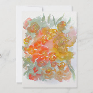 Frühlingsblumen Dankeskarte