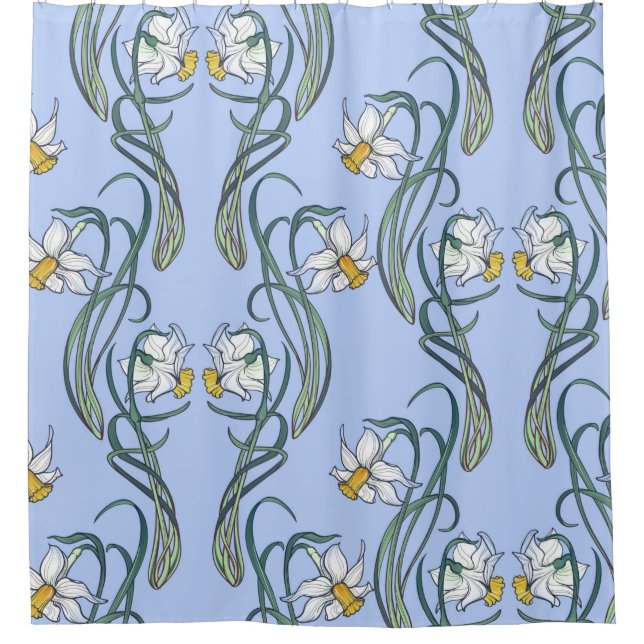 Frühlingsblumen. Die Blume sind in einen Duschvorhang (Vorderseite)