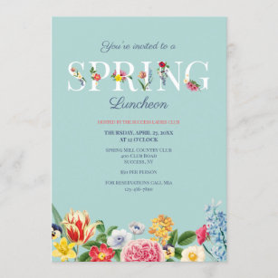 Frühlingsblumen Einladung