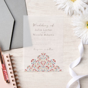 Frühlingsblumen erfreuen Mandala-Hochzeit