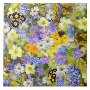 Frühlingsblumen Fliese