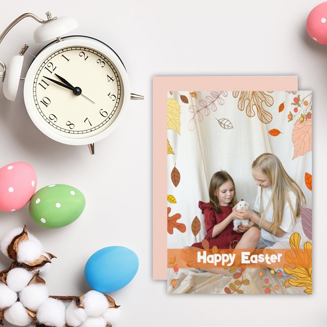 Frühlingsblumen für Osterfeiertag-Foto Dankeskarte (Von Creator hochgeladen)