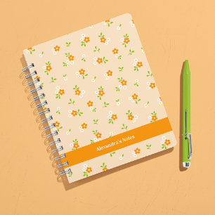 Frühlingsblumen-Gänseblümchen-Sträuße Personalisie Notizbuch