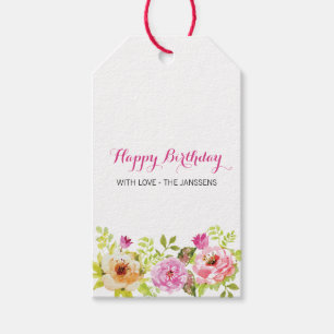 Frühlingsblumen Geschenkanhänger