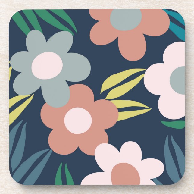 Frühlingsblumen Getränkeuntersetzer (Vorderseite)