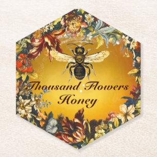 FRÜHLINGSBLUMEN HONIGBIENE / IMIKER IMIKEREI UNTERSETZER