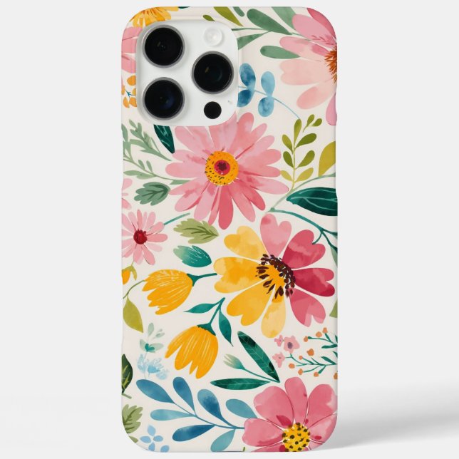 Frühlingsblumen iPhone 16 Pro Max Hülle (Rückseite)