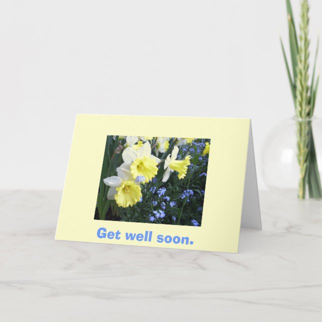 Frühlingsblumen Karte (Vorderseite)