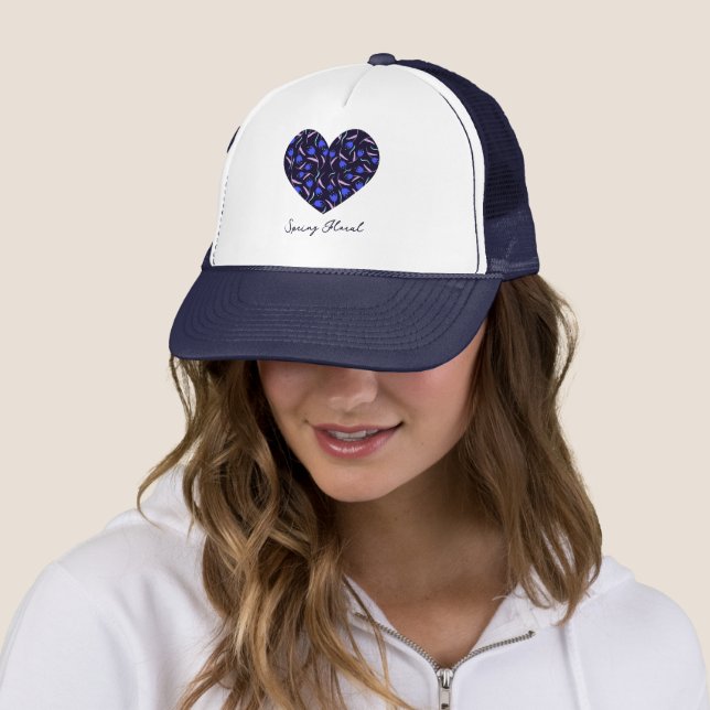 Frühlingsblumen-Kollection Muster Truckerkappe (Beispiel)
