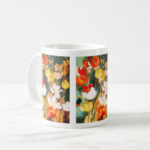 Frühlingsblumen Kunst Ostern Geschenk Kaffeetasse