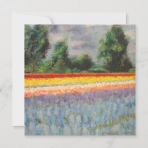 Frühlingsblumen Landschaft Triptychon Malerei 1 vo