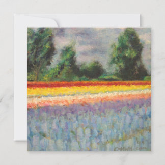 Frühlingsblumen Landschaft Triptychon Malerei 1 vo