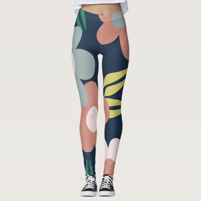 Frühlingsblumen Leggings (Vorderseite)