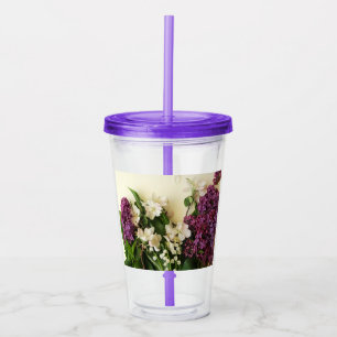 Frühlingsblumen Lilac Acrylic Tumbler Acryltrinkbecher