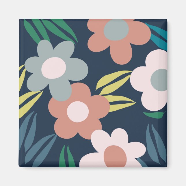 Frühlingsblumen Magnet (Vorne)