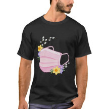 Frühlingsblumen-Medizinmasken-Illustration