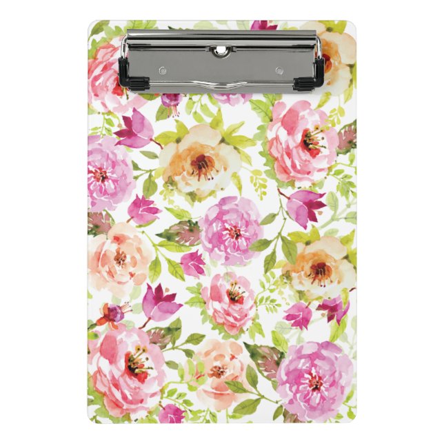 Frühlingsblumen Mini Klemmbrett (Vorderseite)