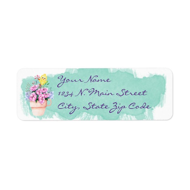 Frühlingsblumen mit einem gelben Vogel (Vorne)