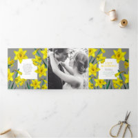 Frühlingsblumen Narzissen Hochzeitgelb grau
