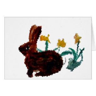 Frühlingsblumen Niedliches Kaninchen