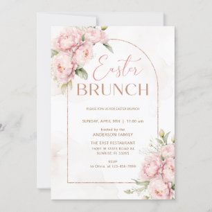 Frühlingsblumen Osterbrunch Einladung
