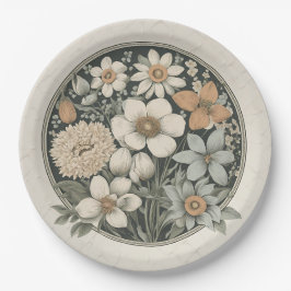 Frühlingsblumen Pappteller