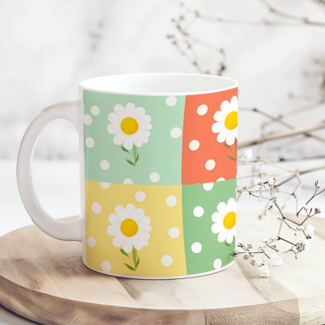 Frühlingsblumen Pastell Süß Lustig  Kaffeetasse (Von Creator hochgeladen)