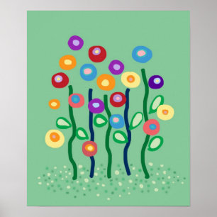 Frühlingsblumen Poster