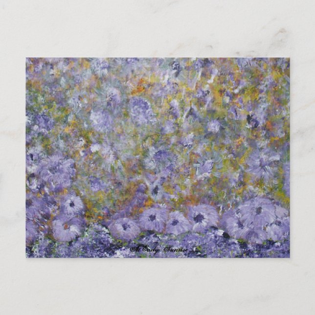 Frühlingsblumen Postkarte (Vorderseite)