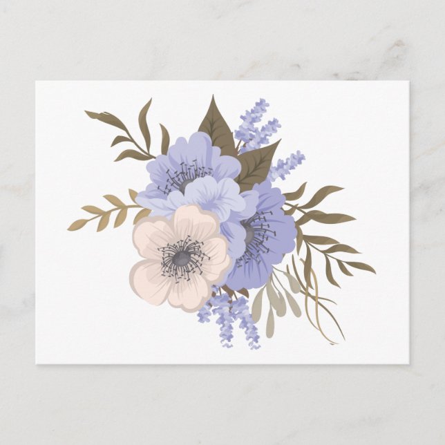 Frühlingsblumen Postkarte (Vorderseite)
