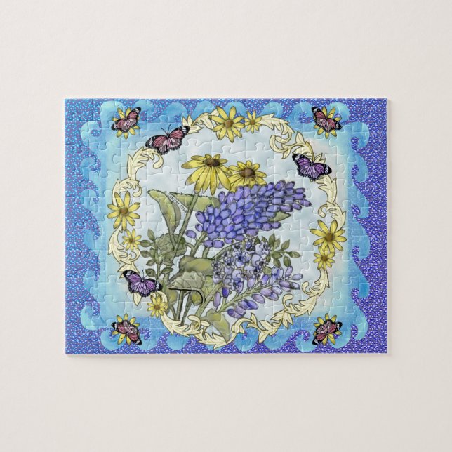 Frühlingsblumen Puzzle (Horizontal)