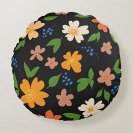 Frühlingsblumen Rundes Kissen
