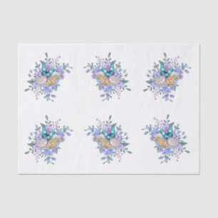 Frühlingsblumen, Schmetterlinge & Muscheln Decoupa Seidenpapier