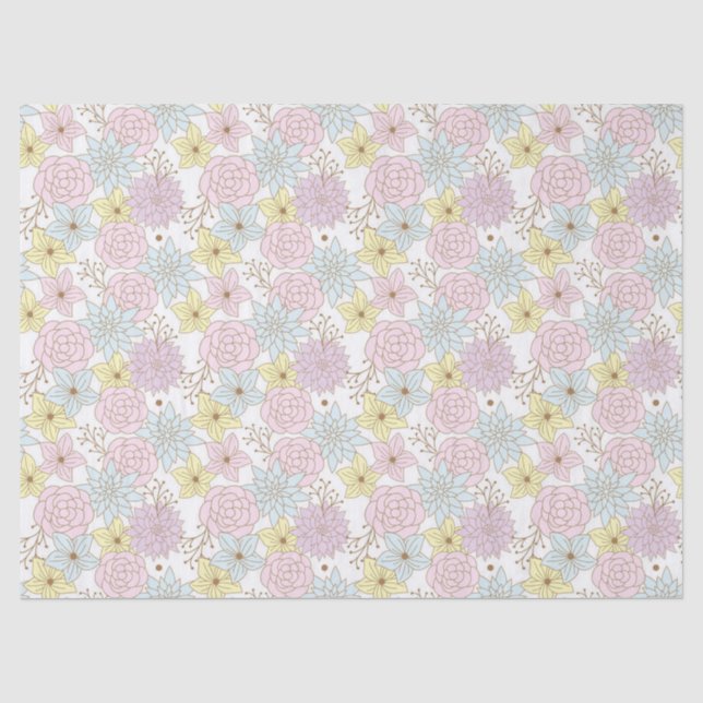 Frühlingsblumen Seidenpapier (Vorderseite)